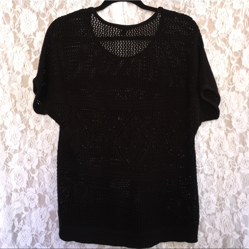 Torrid Black Crochet Top